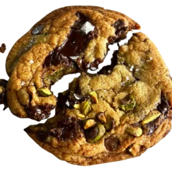 Cookie de pistache e chocolate da Casa da Barra