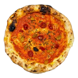 Pizza de marinara da Pizzaria Casa da Barra