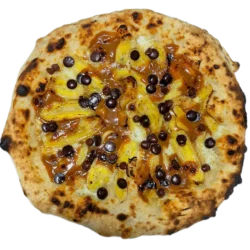 Pizza de banoffee da Pizzaria Casa da Barra